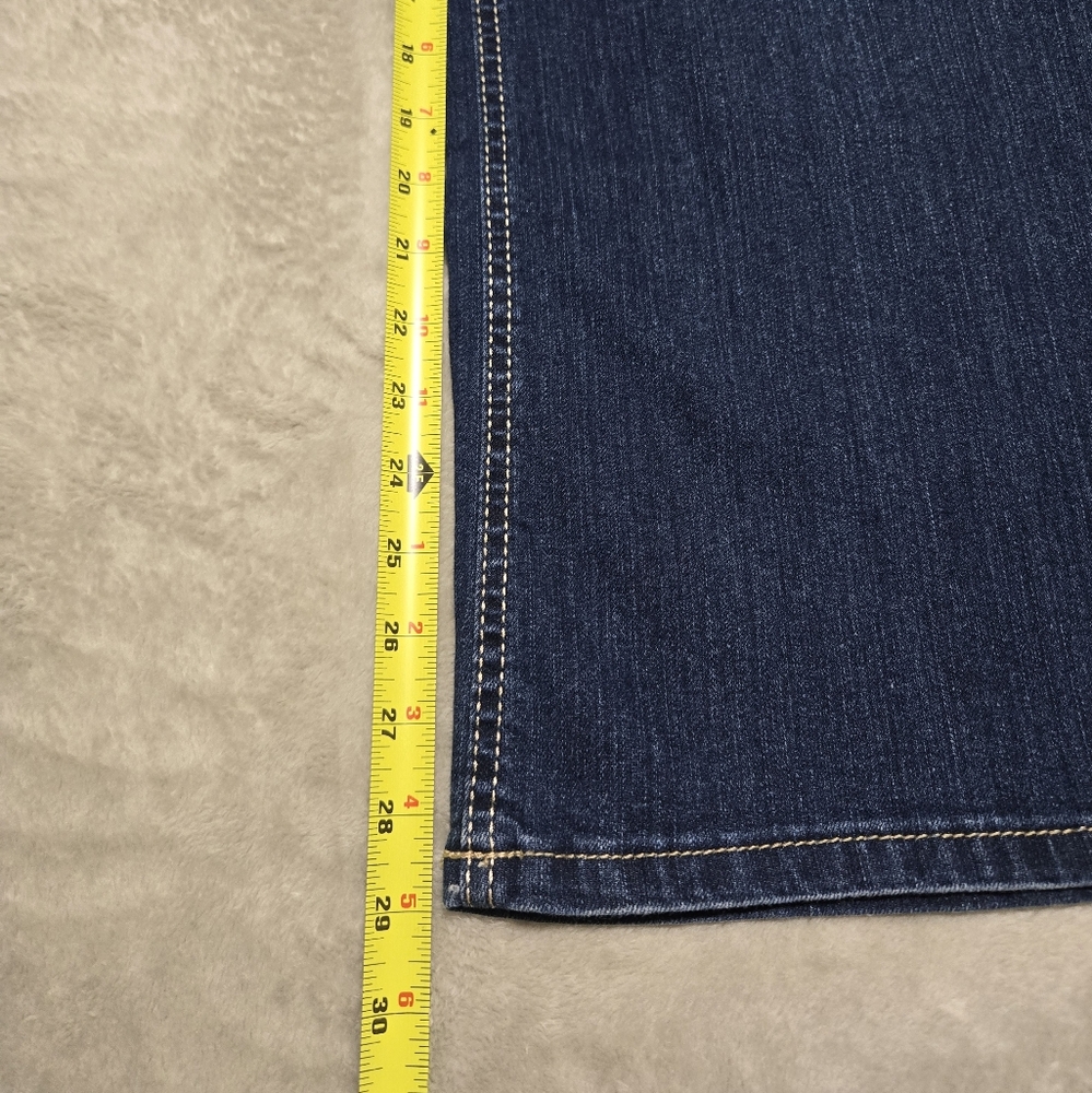 NWT Ruff Hewn Classic Boot Wide Leg Indigo Blue Jeans Sz 24W Stretch Preppy City - Picture 7 of 11